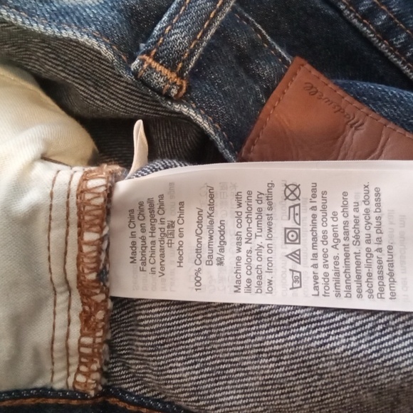 Madewell Classic Straught Jeans In Croston Wash Old School Womens 26 - Picture 7 of 13